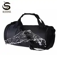 Waterproof Nylon Men Travel Bags Luggage Travel Duffel Bags Shoulder Handbag for Male Crossbody Bags Solid Black Mens Travel Bag