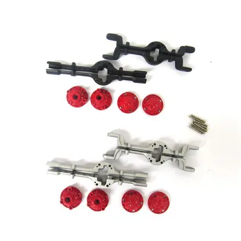 

1set Metal Front and Rear Axle Housing For WPL B1 B14 B16 B24 B36 C24 C14 Universal Military Truck RC Car Spare Upgrade Parts