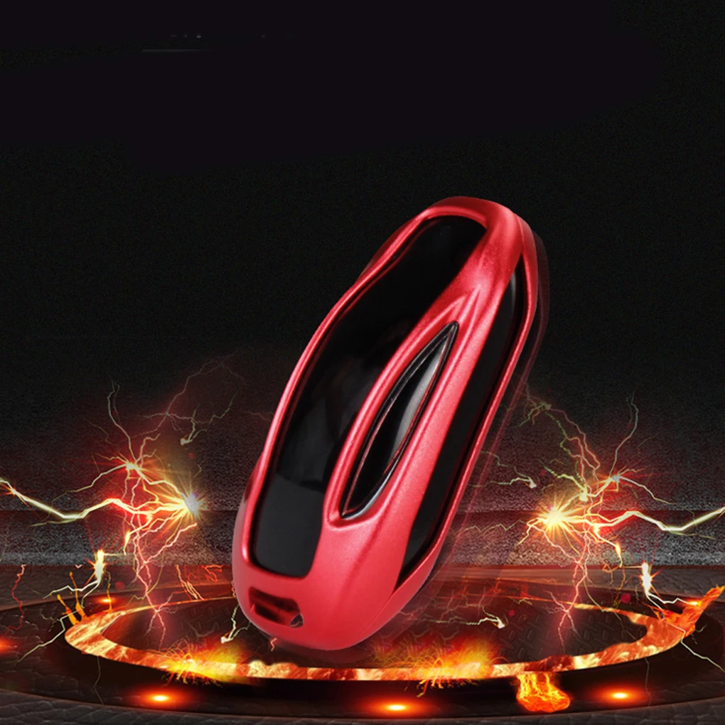 

For Tesla Model X Aluminum Alloy Car Key Holder Cover Case Remote Control Smart Key Shell Protector