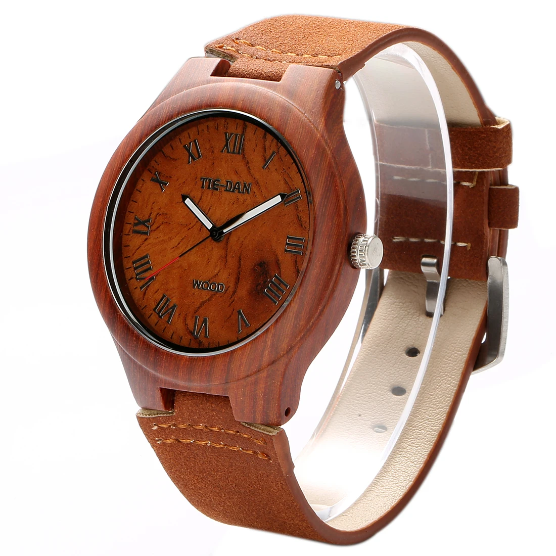 Nature Maple Wooden Relojes Quartz Men Wrist Watches Casual Wooden Dial