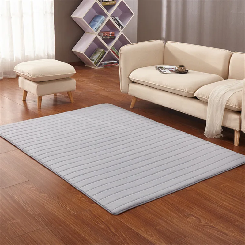 

Tatami rug bedroom living room bay window blanket crawling mat Rectangular Outdoor tent bottom mat thick coral fleece carpet