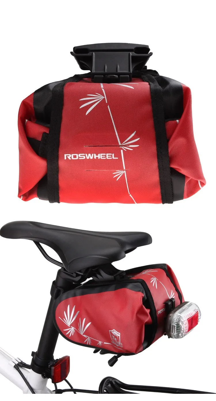 Roswheel! Велосипедная велосипедная горная Водонепроницаемая седельная сумка Задняя сумка вешалка багажник для велосипеда велосипедная многофункциональная сумка