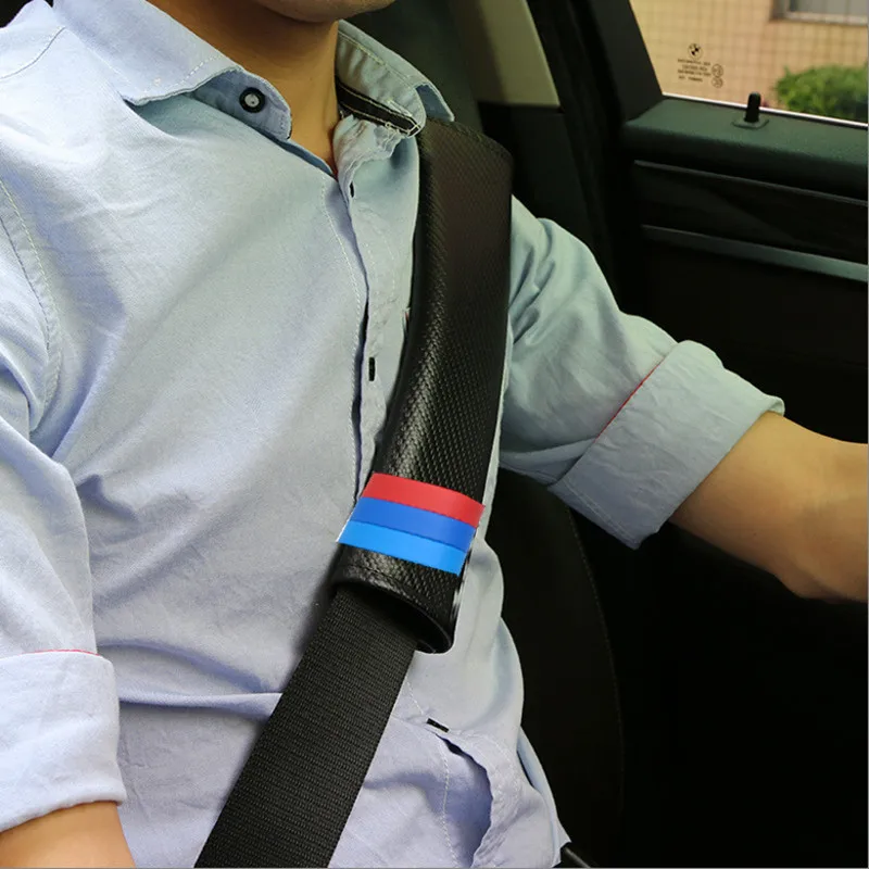 Car Styling 2PCS Comfortable Car Safety Seat Belt Shoulder Pads Cover Cushion Harness Pad For