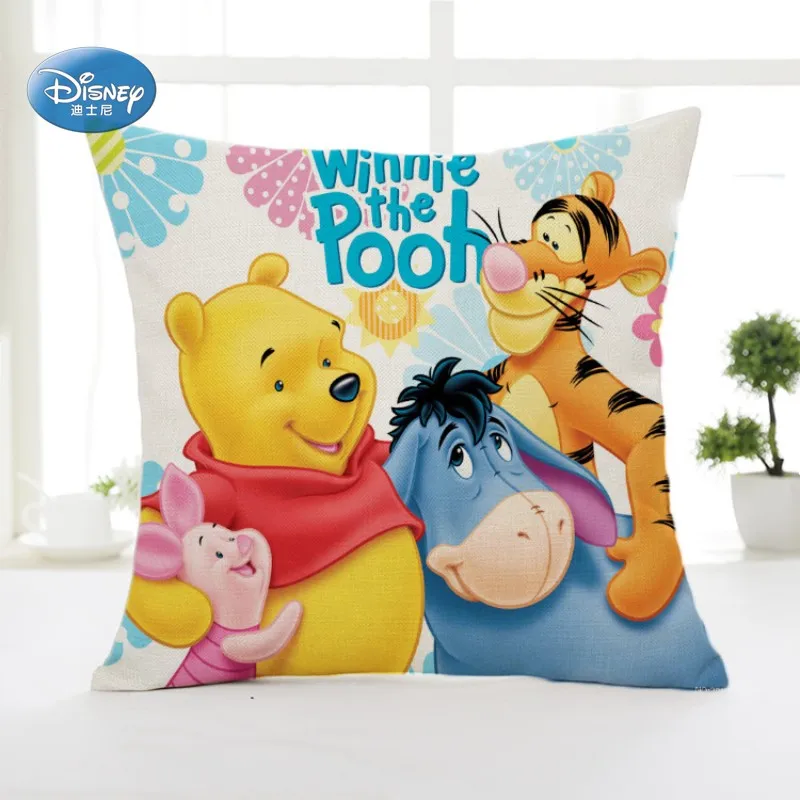 Disney Cartoon Cute Winnie Mermaid Princess Decorative/nap PillowCases Cover Pillowsham Cushion Cover for Children 45x45cm