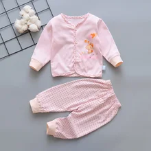 Новинка; однотонная куртка с рисунком собаки для малышей и подштанники с оборками