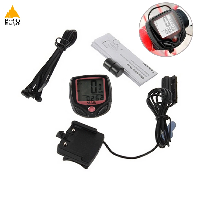 

Bicycle Computer Mulit-Functions Waterproof Cycling Odometer Speedometer With LCD Display Bike Wire Computers Cycling stopwatch