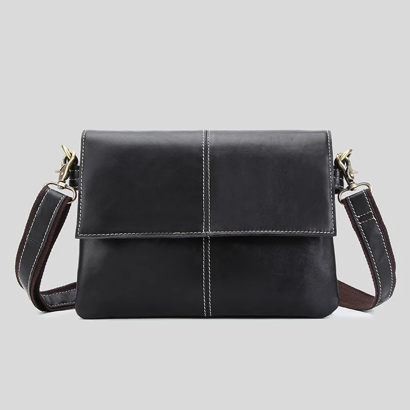 

YISHEN Fashion Genuine Cow Leather Men Crossbody Bags Business Document Messenger Bag Ipad Bags Men Casual Shoulder Bag MSXY1032