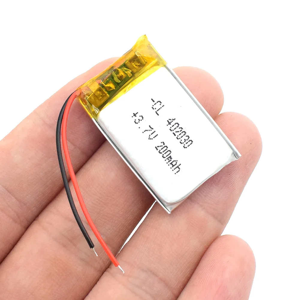

YCDC Portable 3.7V 200mAh Li-Po Battery Replacement 402030 For MP3 MP4 Bluetooth Headset GPS Smart Watch High Quality