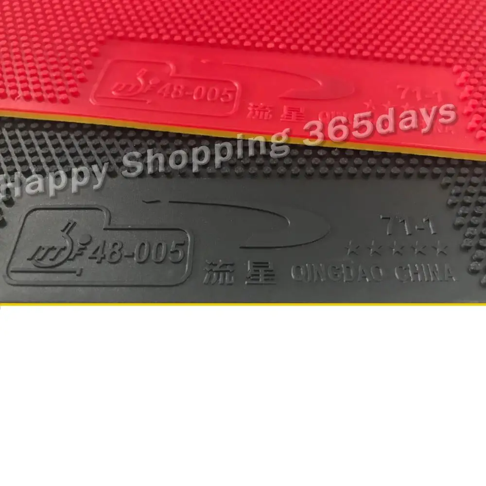 نيزك 71-1 71-2 النقاط خارج تنس طاولة المطاط مع الإسفنج في تنس طاولة مضرب الخفافيش