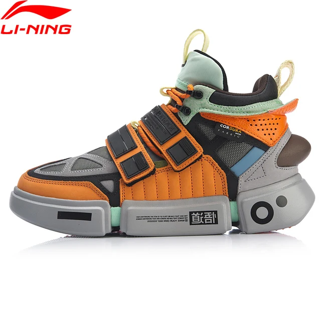 Li-Ning FW Мужская эссенция ACE + Wade Культовая обувь натуральная кожа носимая подкладка Спортивная обувь Кроссовки AGWP027 XYL243
