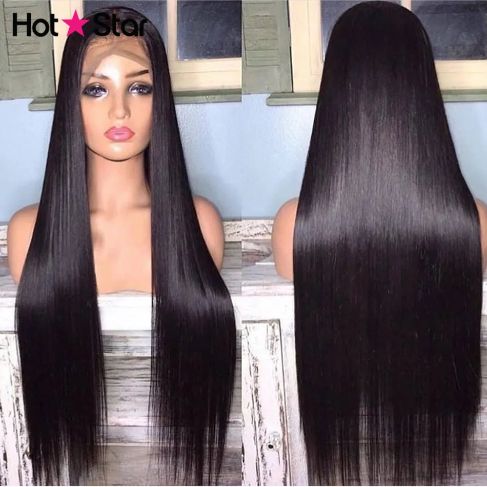 

Lace Frontal Human Hair Wigs Malaysian Straight Lace Frontal Wig Pre Plucked With Baby Hair Hot Star Remy Hair Glueless Lace Wig