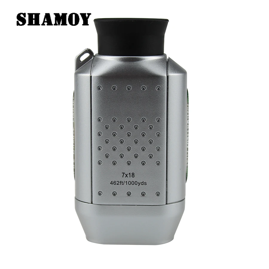 SHAMOY 7*18 ручной Монокуляр Гольф дальномер измеритель расстояния Охота телескоп мера открытый 1000 ярдов 718