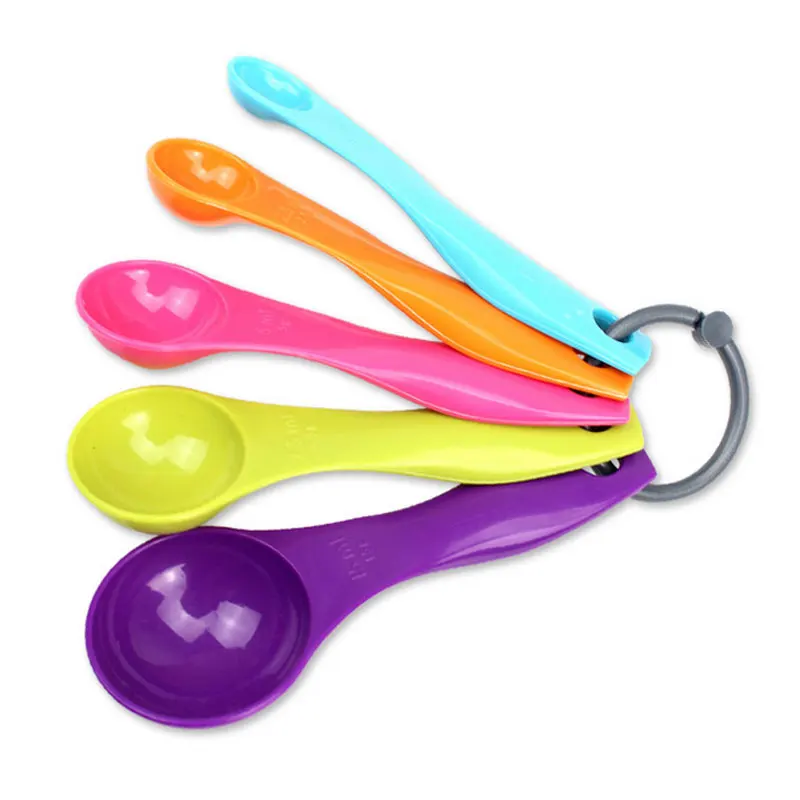 Hot Coffee Milk Powder Scoops Measuring Spoon color 5PCS/set Cooking