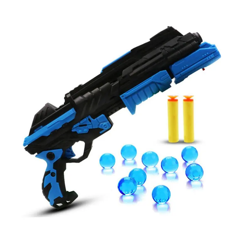 Dropshipping Crystal Bullet Gun Toy 2 Colors Long Range Infrared Ray Soft Bullet Water Bullet Double Mode For Kids Toy Gift