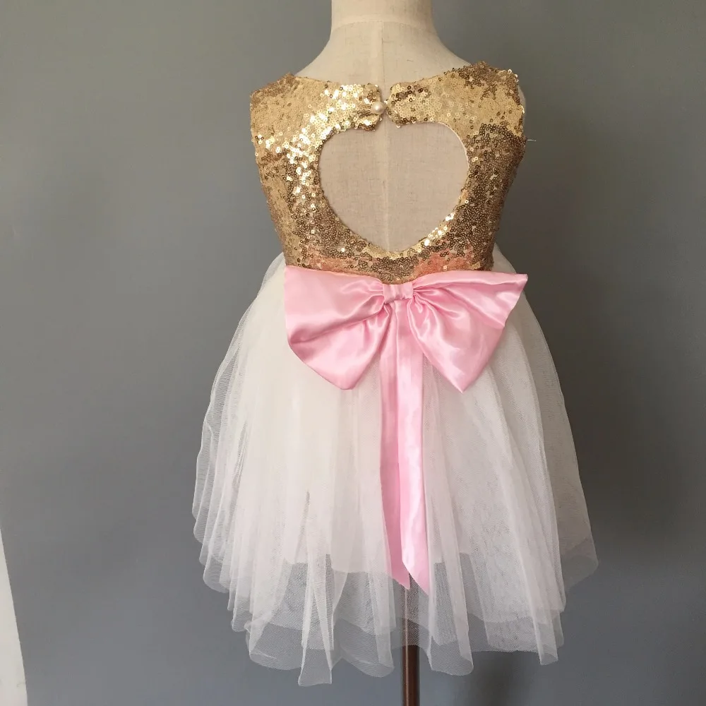 

shimmer and shine backless princess dress Baby girl tulle dress for birthday party Elegant costume for children dancing evening