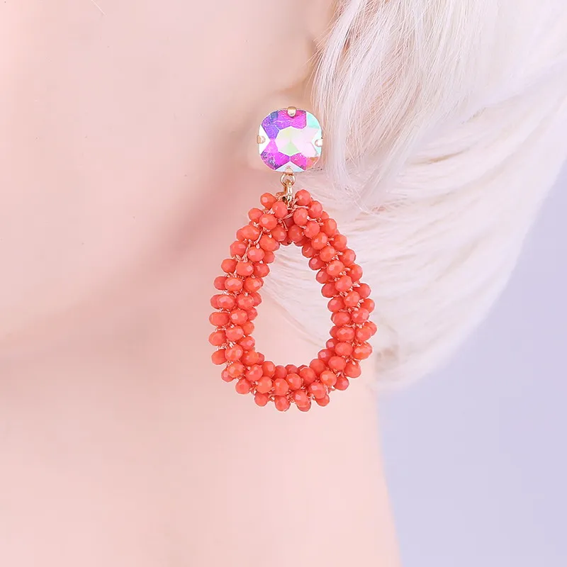 Earrings Coral Red