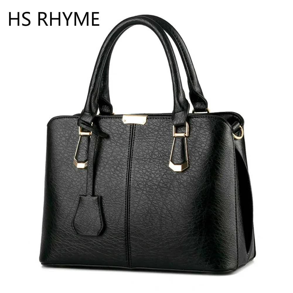 

HS RHYME New Fashion Casual Women Handbag PU Women Shoulder Women Leather Bag Leisure Bucket Bag Bags Handbag Women