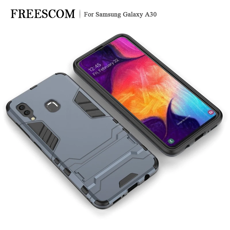 

Case For Samsung Galaxy A30 Case Silicone Coque Shockproof Armor TPU+PC Tough Cover Case For Samsung Galaxy A30 Phone Case