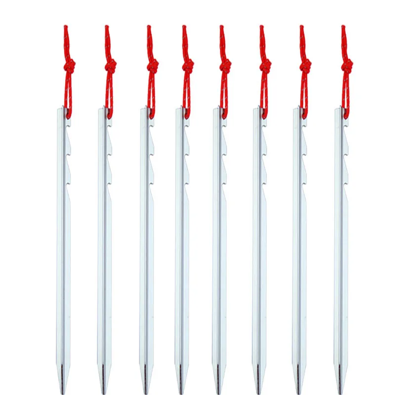 5pcs Tent Pegs Nail Aluminium Alloy Stake 18cm Outdoor Camping Accessories Hiking Traveling Fishing Equipment Sun Shelter Pegs (16)