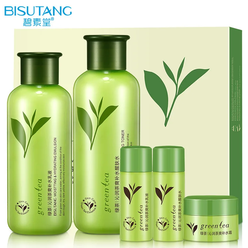 BISUTANG Green Tea Set Skin Care Moisturizing Anti-aging Brightening Toner, Lotion, Expericence Set BISUTANG Green Tea Set Skin Care Moisturizing Anti-aging Brightening Toner, Lotion, Expericence Set