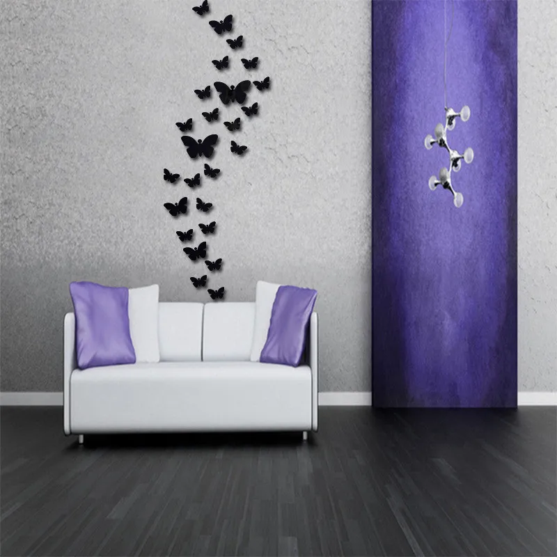 

2019 New Butterfly Background Wall Stickers TV Wall Stickers Home Accessories