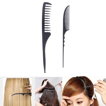 

New 1Pc Salon Hair Pointed Tail Comb Nice Type Clip Design Brush Tools Hairbrush Carbon Fiber Hairdressing Styling Tools