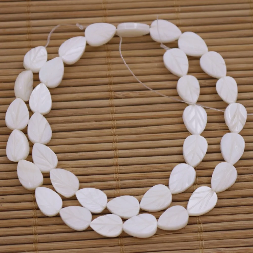 7X10 мм лист оболочки натуральный белый мать жемчужные бусины 13 5 &quotИзготовление