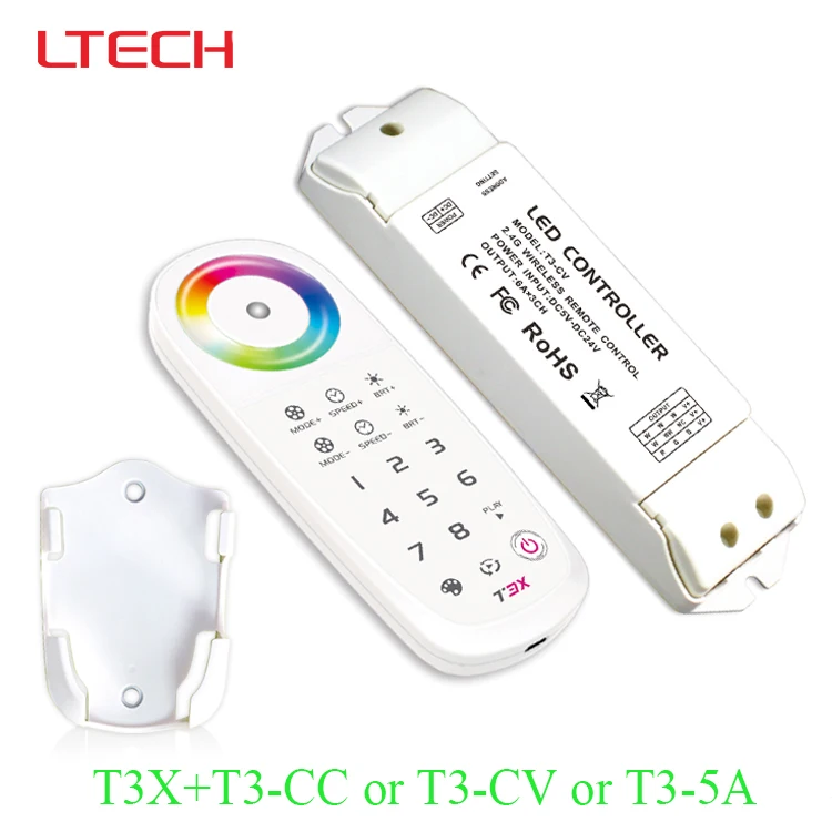 

T3X 2.4G led rgb controller +T3-CV or T3-CC or T3-5A receiving led controller for rgb led strip/led panel light