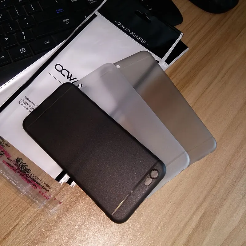 

lot of 2000 pcs Packing bag with 0.3mm ultra thin case for iPhone 7 Plus 6 6S Plus 5 5S Matte frosted Slim Thin cover