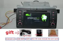 7 дюймов Android 6.0 для BMW E46, M3, автомобильный DVD, навигация GPS, Wi-Fi, 4 г LTE, BT, canbus, радио, rds, 2 ГБ Оперативная память, 1024×600, поддержка DVR, OBD2.