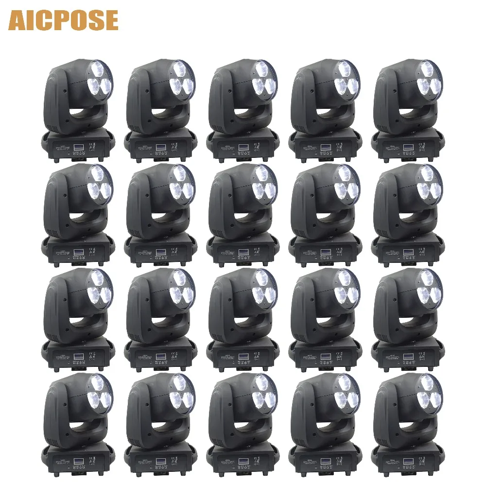 

20pcs/lots 3x40W Moving Head Light RGBW 4IN1 LED Bee Eyes Beam Light With Zoom Stage Lights Show Party Wedding Light