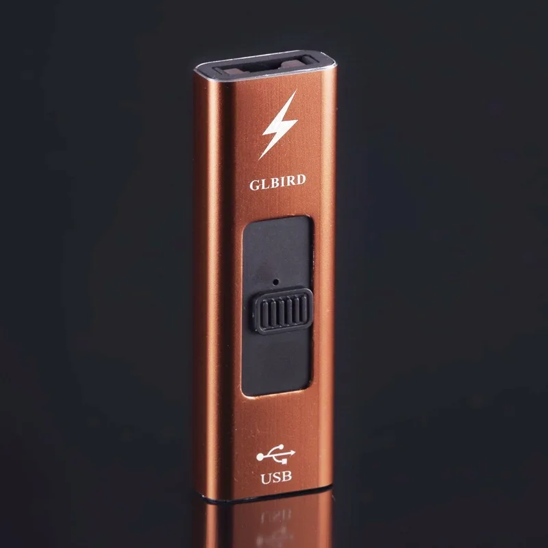 2019USB зажигалка, тонкая дуговая плазменная зажигалка, ветрозащитная электронная перезаряжаемая USB Зажигалка для курения, беспламенная, хороший подарок - Цвет: A