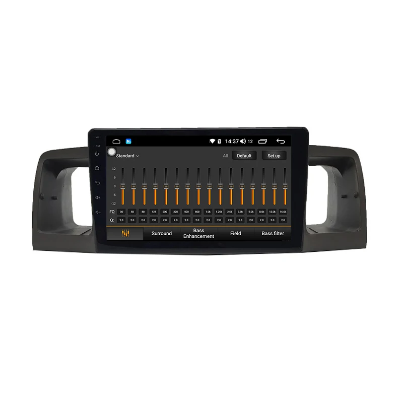 Excellent Android 9.0 8-core 4/64G gps coche navigation radio android for 10-12 BYD F3/07-12 TOYOTA Corolla E120 4