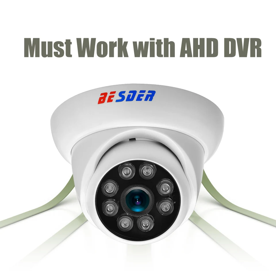 BESDER 1080 P AHD камера Водонепроницаемая камера ночного видения 25 м IR-Cut 24 шт. IR LEDs CCTV безопасности наружная камера s 2MP AHD камера