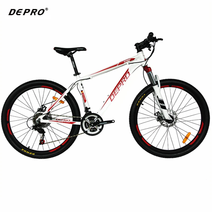 DEPRO 26-inch Auminum 21-speed Mountain Bike Ultra-light 17-inch Frame Suspension Fork for Shimano Brake Gear Shift Sets