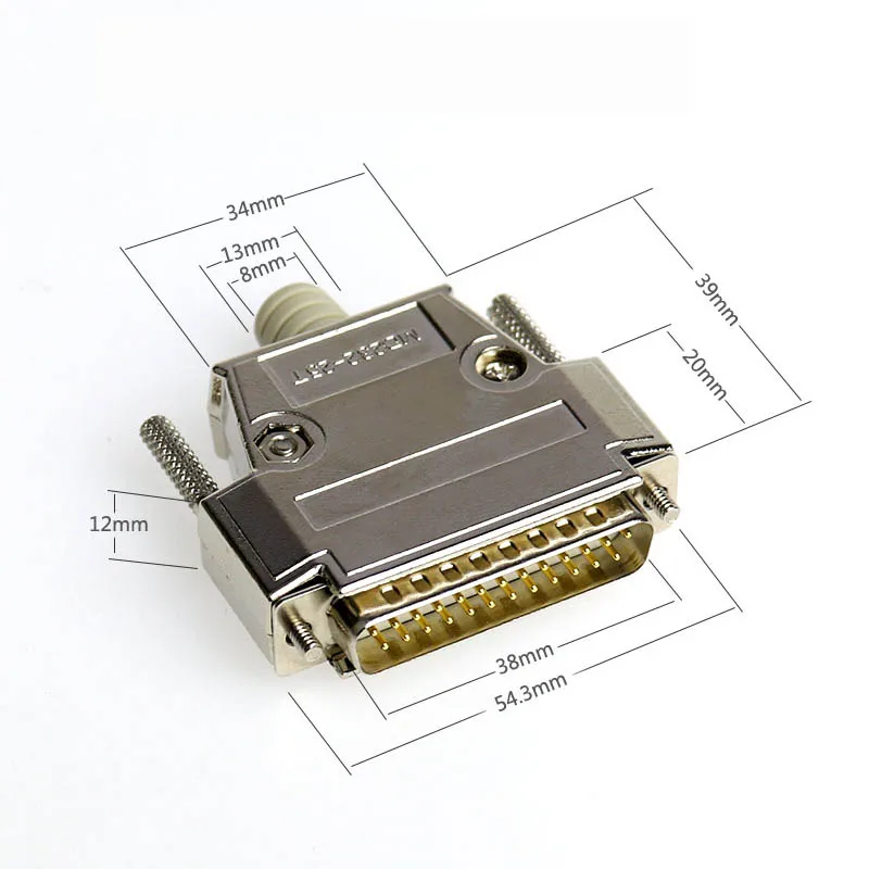 25 Pin D SUB DB25 серийный Мужской Разъем позолоченный медный прямой ножной разъем 2