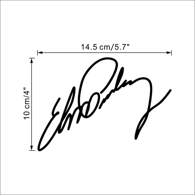 Online Elvis Presley Small Sign Signature Home Decor Vinyl Wall Elvis Presley Small Sign Signature Home Decor Vinyl Wall Sticker Wallpaper Window Decals Elvis17n