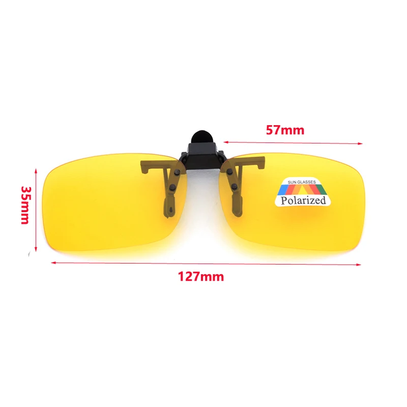 Поляризованные солнцезащитные очки с клипсами, ночное видение, унисекс, флип-ап, очки по рецепту для вождения, рыбалки, спорта, ультра-светильник