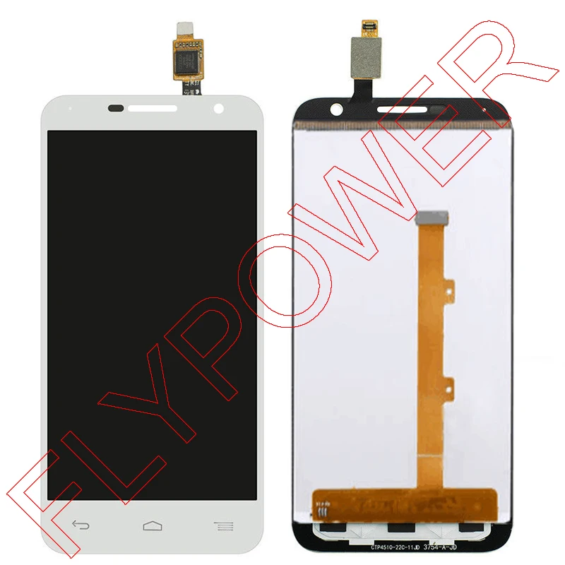 

For Alcatel One Touch Idol 2 mini 6016 OT6016 6016A 6016X 6016E 6016D LCD Display Screen + White Touch Screen Digitizer Assembly