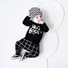 2019 Autumn style Baby Boy Clothes Newborn Long-sleeved Letter Like A Boss T-shirt+Pants 2 Pcs/Suit Infant boy Clothing Set 1