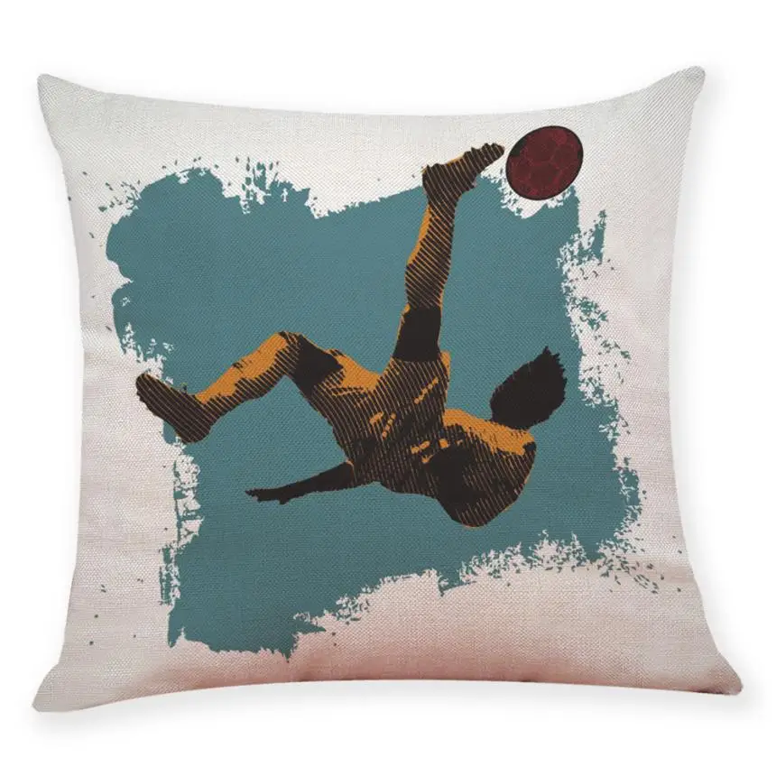 

HOMEGD Pillow Case Football Soccer Throw Cushion Cover Home Sofa Car Throw Pillowcase Home Decor 18Apr27 Drop Ship