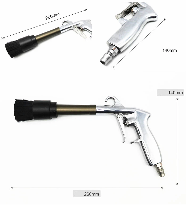 Пистолет для очистки Tornado для мытья салона автомобиля с щеткой пневматический пистолет для выдува воздуха инструмент для сухой чистки Мощный Очиститель ветра