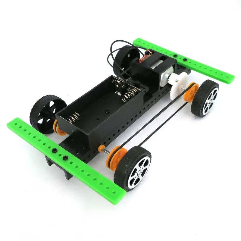 Puzzle DIY Assembled Car Toy Kids Early Education Supplies Physics Science Experiment Simple Learning Tool Supplies Toy educational toy physics experimental equipment