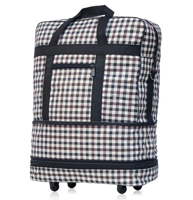 ZIRANYU Aviation checked bag, large capacity Waterproof nylon Luggage