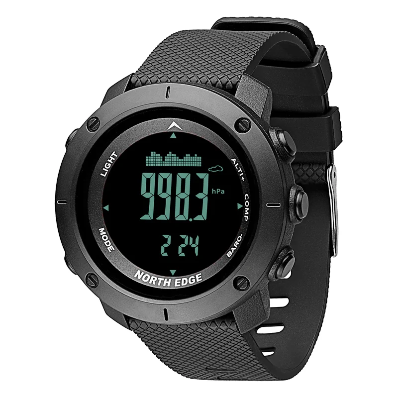 NORTH EDGE Men's sport Digital watch Hours Running Swimming Military