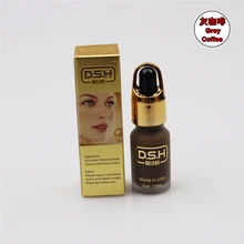 Серый кофе цвета импортные чернила татуировки бровей Перманентный макияж Пигмент 3D Ручная вышивка Краска 10 мл DSH бренд
