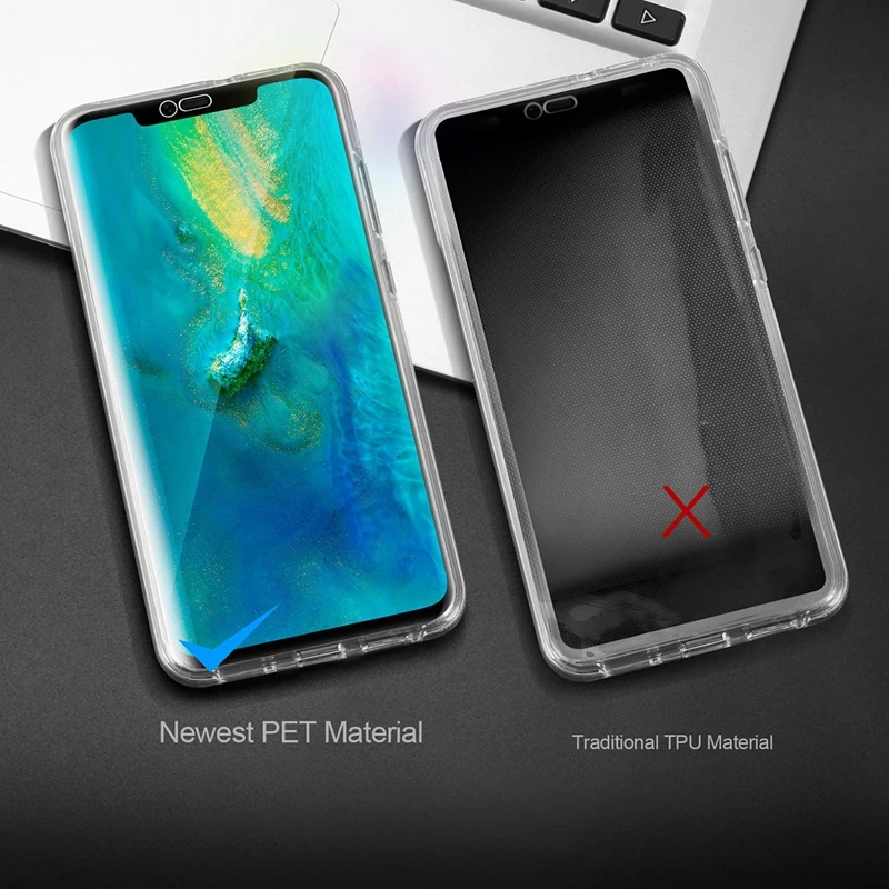 Прозрачный чехол с поворотом на 360 градусов для Huawei P20 P30 P8 Mate 10 20 Lite Pro Nova 3 3i Honor 7S 7A 7C