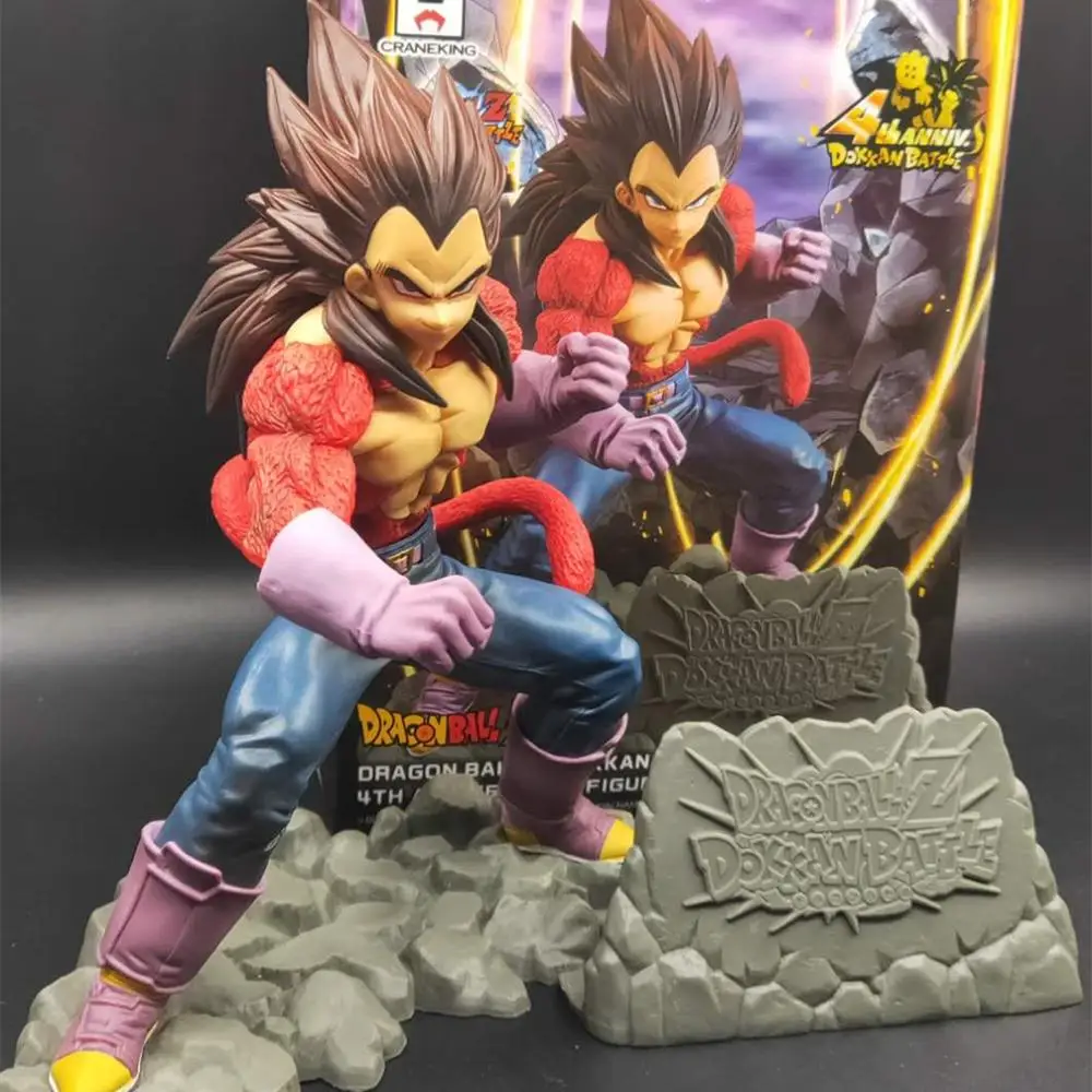 Beste Dragon Ball Z Vegeta PVC Action Figures Super Saiyan 4 Anime Speelgoed Dragon Ball GT Dokkan Battle 4th Anniversary DBZ beeldje Speelgoed