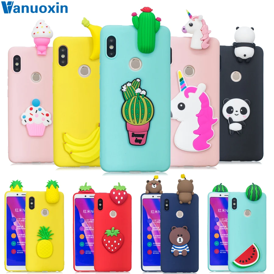 

Note 5 Pro case on Xiaomi Redmi Note 5 Pro case 3D Cartoon Unicorn Panda Soft Silicone cover For Xiaomi Redmi Note 5 Phone case