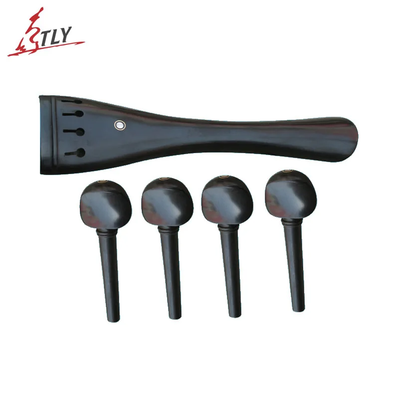 1 Set Ebony Cello Pegs+Cello Tailpiece 4/4 Professional Cello